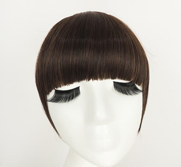 Frynser Clip In On Bangs Rett hårforlengelse[NX] Light Brown