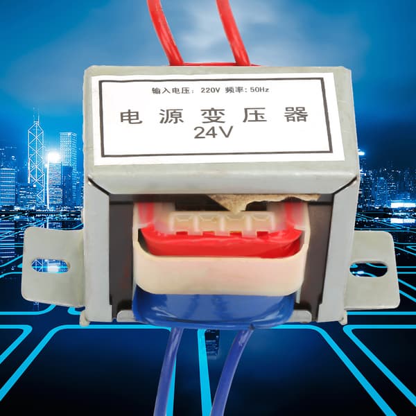 220V-24V 12W 50Hz lågfrekvent isolering Single Power Transformator EI Typ Kärna