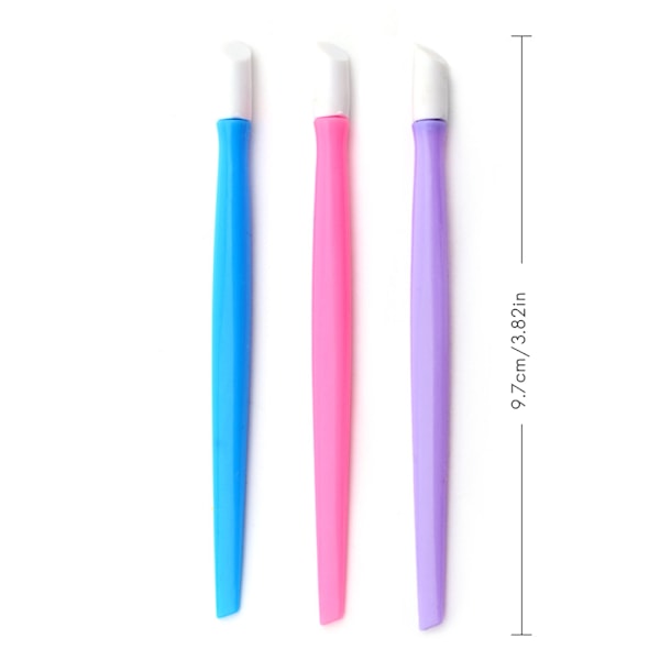 30 kpl Kynsien Ikarit Pusher Tipped Muovikahva Nail Art Työkalu PVC Tipped Kynsien Puhdistaja