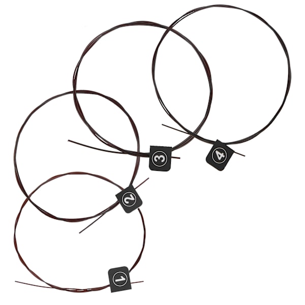 4 stk. fluorcarbon strenge til guitar eller ukulele Universal StringsTX-3