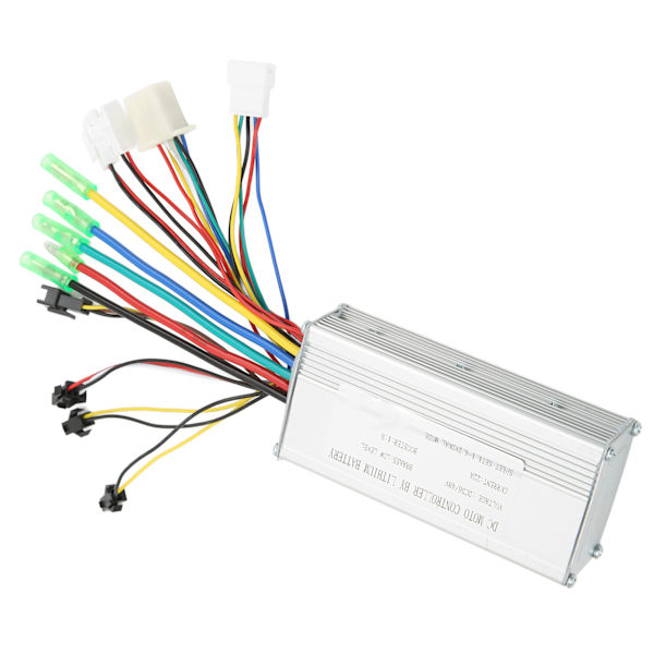 Elcykel Borstlös Square Wave Controller med lamptråd för 36V 48V 500W motorer modifierade delar
