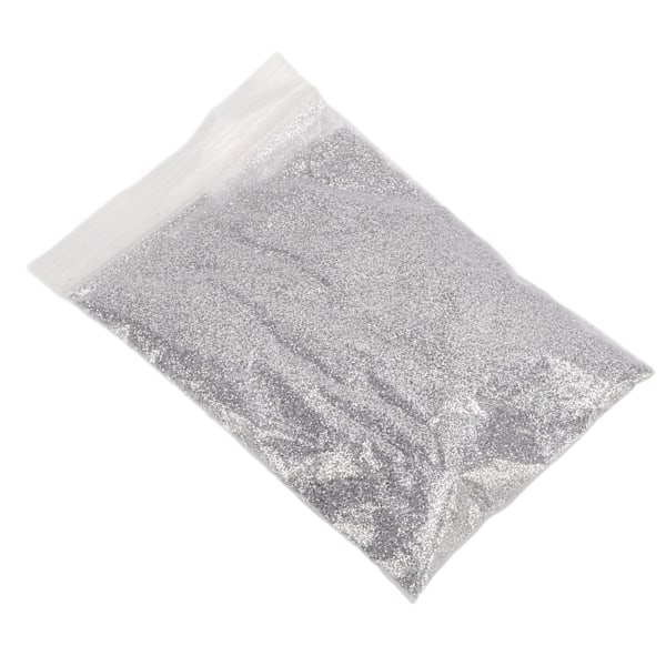 Ekstra fint glitter 50 g skinnende gnister Fantastisk iøjnefaldende Ofte brugt Let at fjerne Craft Glitter til Neglekort FaceSilver