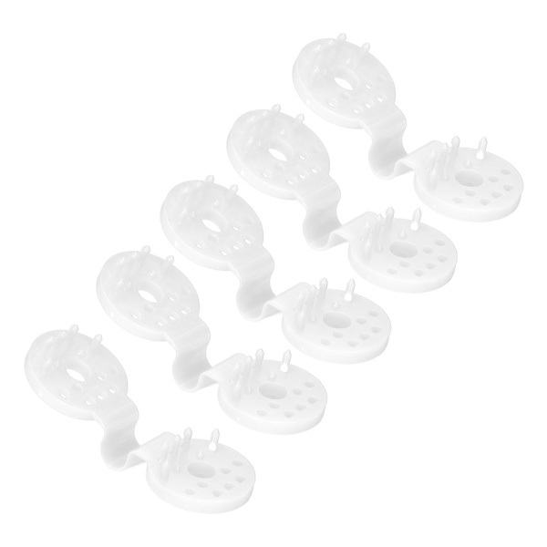 100 st Skuggduk Plastklämmor Fågelsäkra Skuggklämmor Heavy Duty för växthus utomhus trädgård Vit