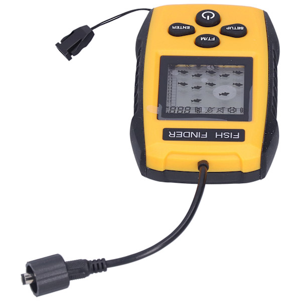 Fish Finder LCD LED Visuellt ekolod Larm Fiskegivare för utomhusaktiviteter