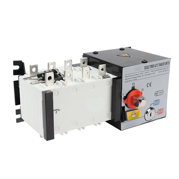 Generatoroverføringsbryter PC Isolerte 2 inn 1 ut Dobbel strøm Automatisk overføringsbryter AC400V 125A