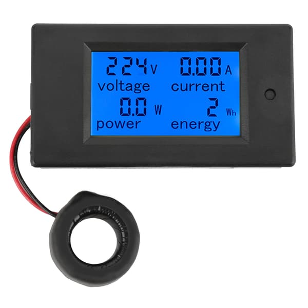 PEACEFAIR PZEM-061 LCD Spænding Strøm Effekt Energimåler Voltmeter Amperemeter 100A AC80-260V + CT