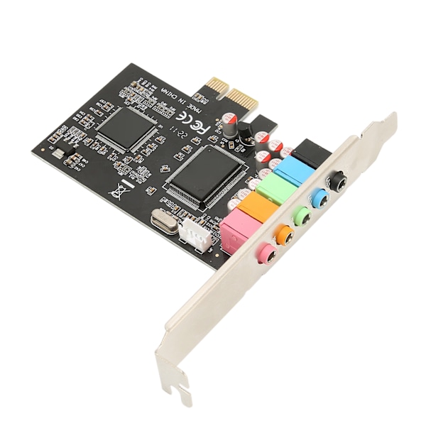 PCIE 5.1 Lydkort 6 Kanalers Surroundlyd Avspilling Opptak 24bit 48KHz Interne Lydkort med PCI Express Port