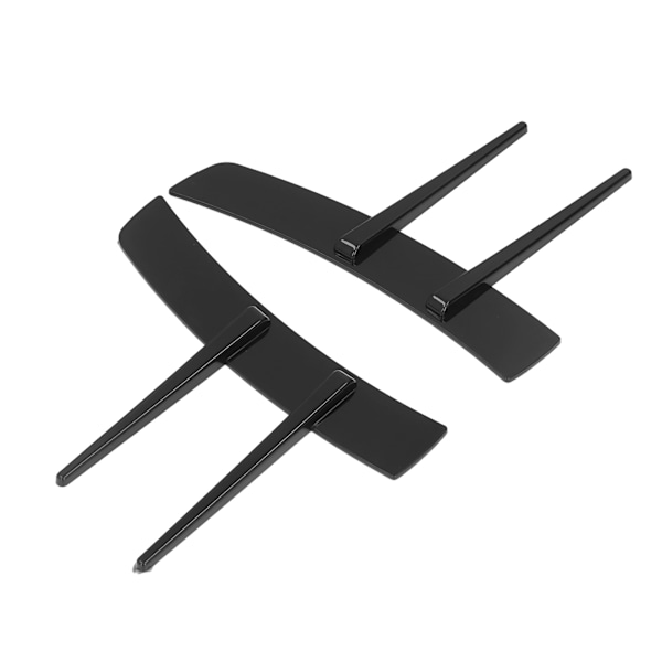 2 st Glanssvart Front Bumper Side Spoiler ABS Body Spoiler Canard Universal för bil