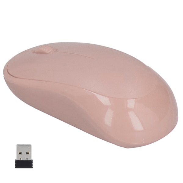 Y6 2.4GHz Trådløs Mus Bedrift Energibesparende Ultratynn Fotoelektrisk Mus for Datamaskin (Rosa)