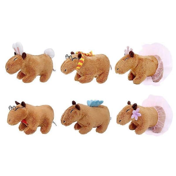 Kapybara Gosedjur Docka Barnpresenter 18cm C