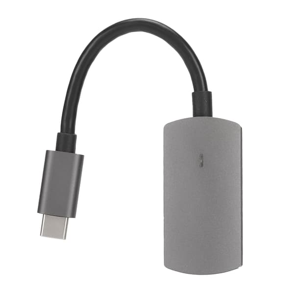 Type C til HD Multimedia Interface Adapter 4K 30Hz Plug and Play Type C Dockingstasjon Kompatibel med mobiltelefoner Datamaskiner Grå