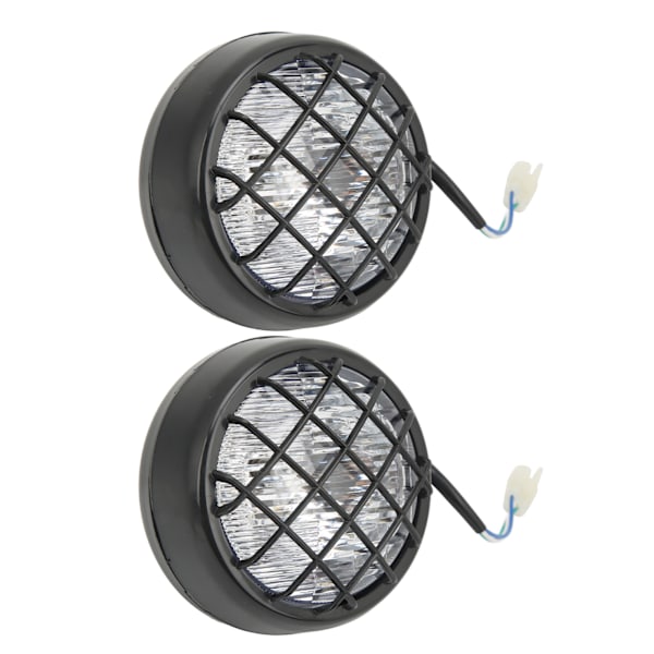 Par 12V ATV LED Forlygte Samling med Pærer Lampegitter Udskiftning til Warrior 1996‑2001