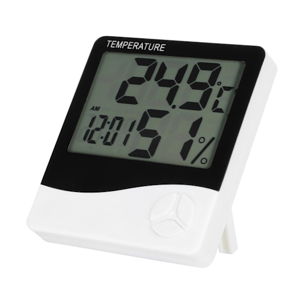 Digital inomhustermometer Rum Desktop Temperaturmätare Fuktighetsmätare Monitor