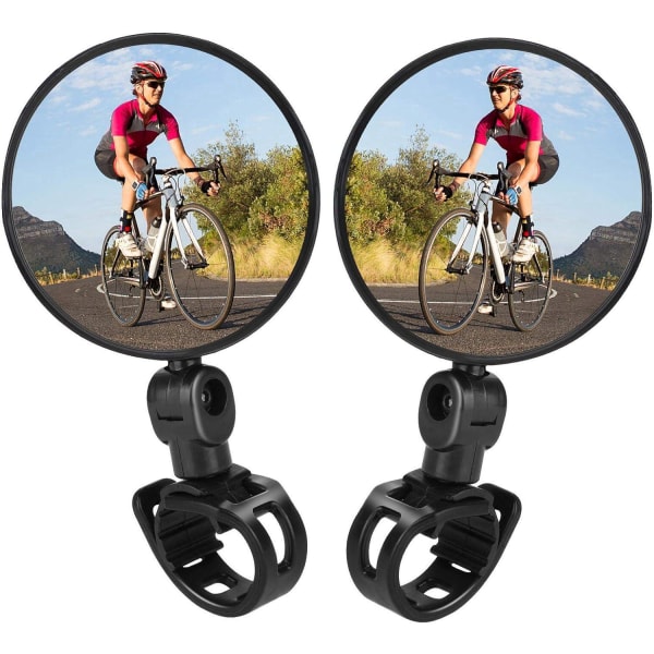 2 kpl polkupyörien taustapeilit, muovinen kupera peili, säädettävä kääntyvä ohjaustankoon kiinnitettävä ajopeili maastopyöräilyyn