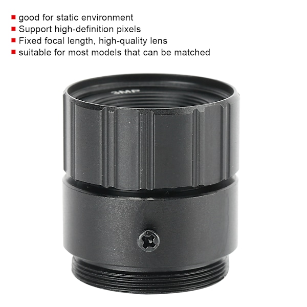 CCTV fast objektiv 16mm 3MP-montering CS High Definition til kamera