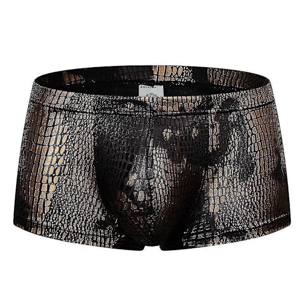 Mænds Gyldne Boxer Shorts Underbukser Trunks