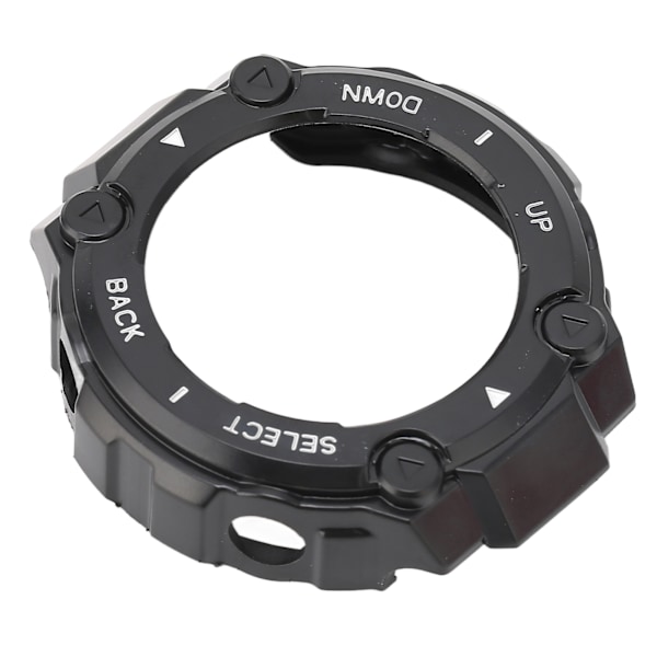 Plastbeskyttelsesett for Amazfit TRex Watch Edge Bumper Protective Shell Ram (svart skall hvitt ord)