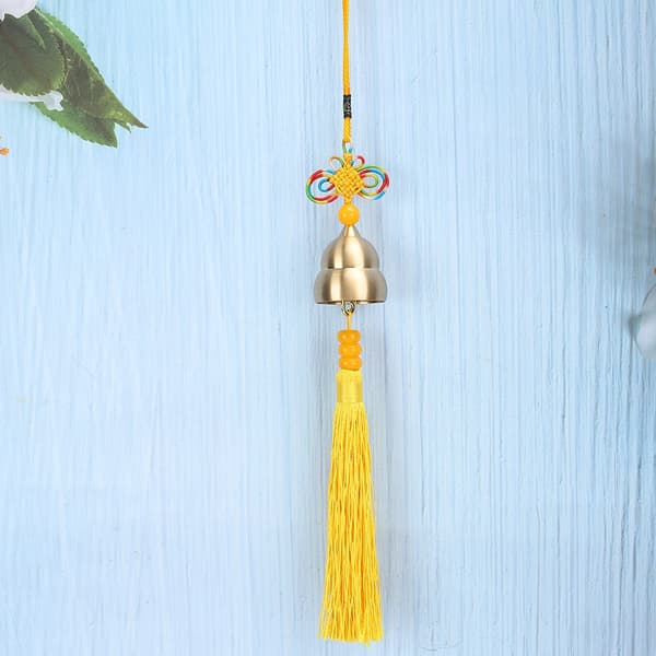 Mässing kalebass hänge Good Luck Geomancy Bell Wind Chime hängande prydnad present