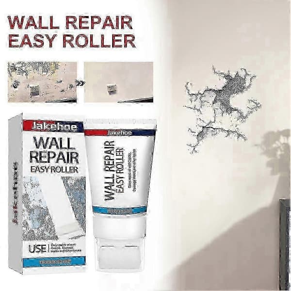 Rollfixt Wall Repair Easy Roller, 2025 New Small Roller Wall Patching Brush White Paint Repair Latex Paint