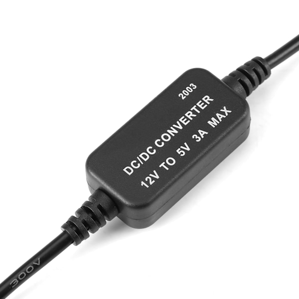 DC-DC 12V till 5V 3A dubbel USB-omvandlare spänningsstegringsregulator för bil GPS-smartphone