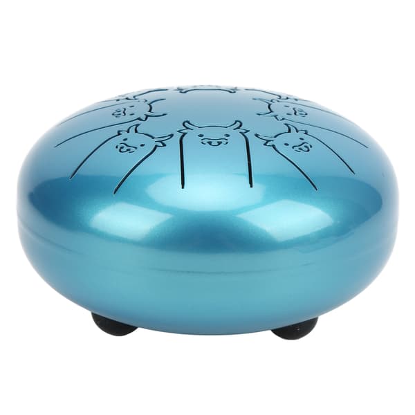 Tongue Drum 5.5in 8 nuottia Chakra Tank Alloy Animal Pattern lyömäsoitin