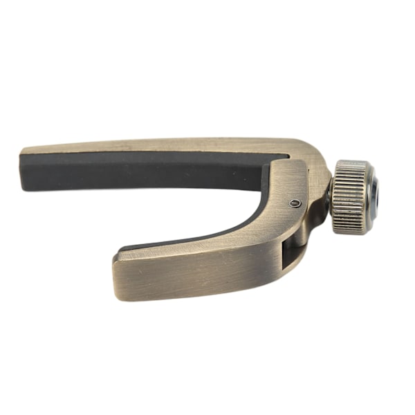 Metallfjäder Capo Tonjusteringsverktyg för Ukulele akustisk gitarr stränginstrumentdelar Antik mässing