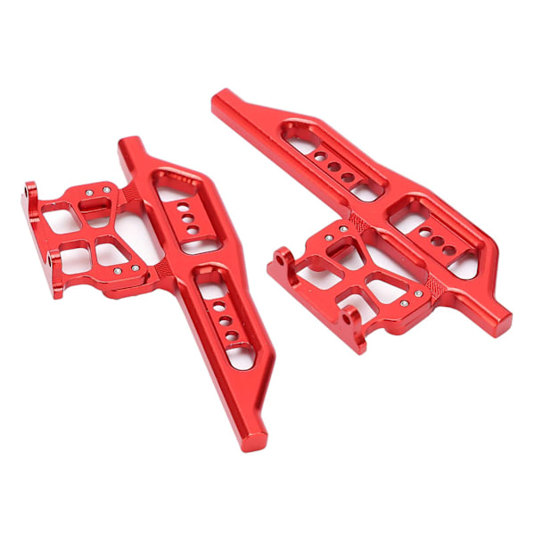2kpl RC sivupolkimet alumiiniseosta Korvaa osat Axial SCX24 90081 C10 1/24 RC-autoihin Punainen