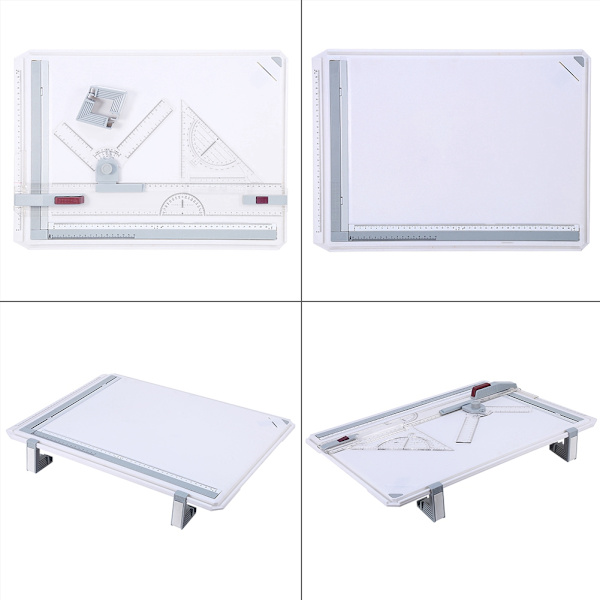 【NX】Multifunctional A3 Drawing Board Drafting Table with Parallel Motion and Adjustable Angle Rulers
