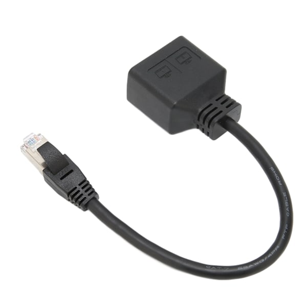 RJ45 Ethernet-adapterkabelforlengelse 1 til 2 porter Utmerket tilkoblingsoverføring Splitter-adapter for CAT7-nettverk