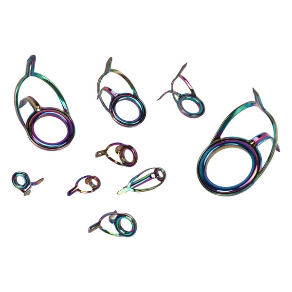 9PCS Spö Ring Set Rostfritt Stål Keramiska Ringar Fiskeredskap