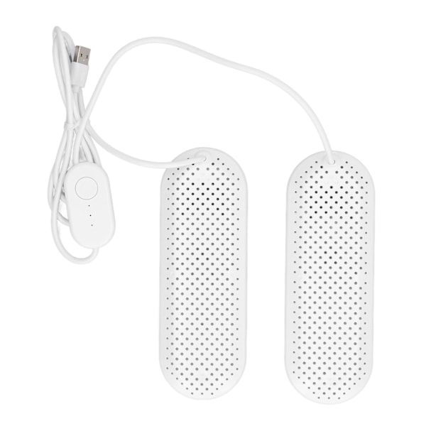 Hushålls-USB Skotorktumlare Studenthemssal Vuxna Deodoriserande Boot Skor Torktumlare med Timer Vit