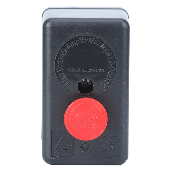 Luftkompressor trykomskifter kontrolventil Enkelt hul 0,5-1,2 MPa (72,5~175psi) 220V G1/4\"