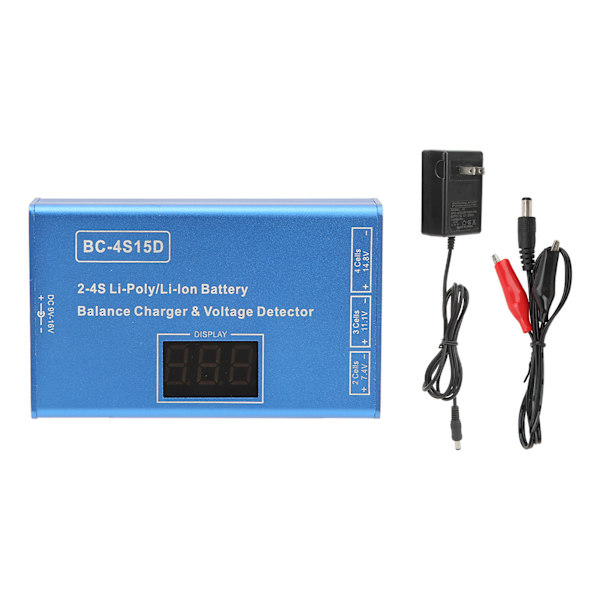 RC Balansladdare för 2S 3S 4S 25W Högprecis Lipo-batteriladdare med spänningsdisplay för modellflygplan US-kontakt 100‑240V