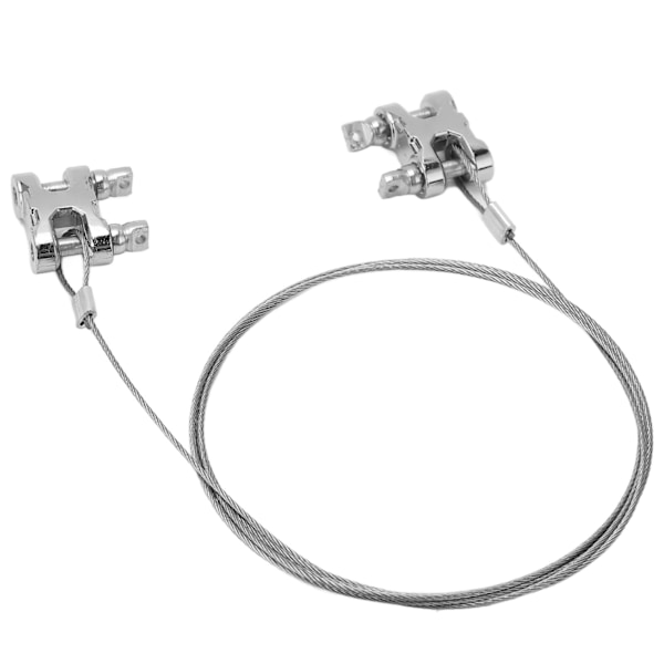 RC dragrep Kit Simuleringssläp kedja dragrep med stötfångare dragkrok för 1/10 RC bil lastbil CrawlerSilver