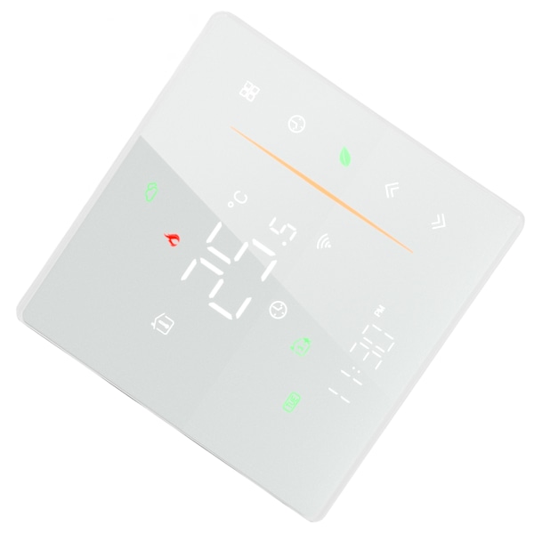 Vattenuppvärmning Termostat LCD Touch WIFI Röststyrning Termostat Timing Programmering med inbyggd sensor 95‑240V
