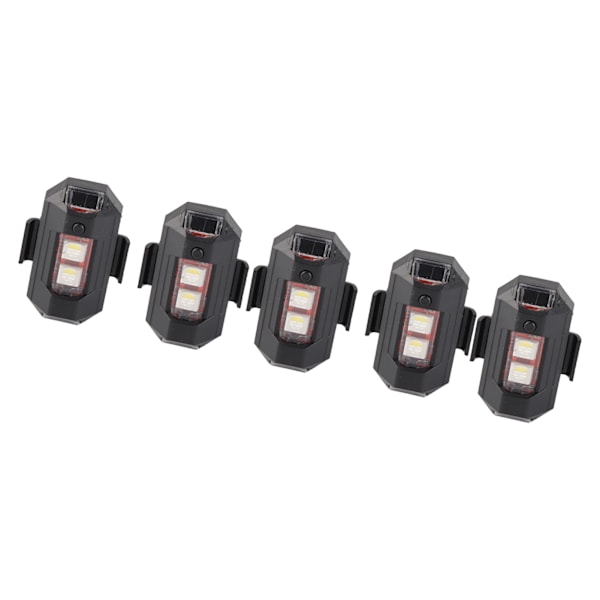 4 stk Antikollisjonslys 7 farger Modus LED blinkende Varsel Sikkerhetslamper for droner Motorsykler ATVer Sykler