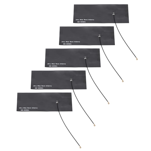 5 stk intern antenne 4G/3G/GSM/NB/GPRS/5G 15 DBI signalstabilisering forsterkning FPC myk antenne