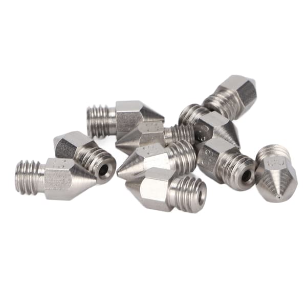 【NX】10 stk. 3D-printerdyser MK8 rustfrit stål 1,75 mm ekstruder printhoveddele tilbehør 0,3 mm