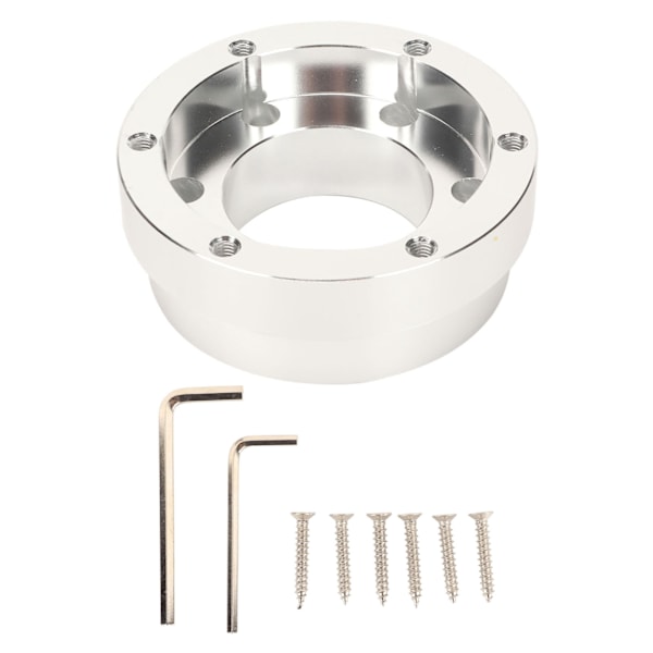 70 mm rattadapterplatta Legering Nav Adapterplatta för Logitech för Momo för Sparco 13 14 tum PCD-rattar Silver
