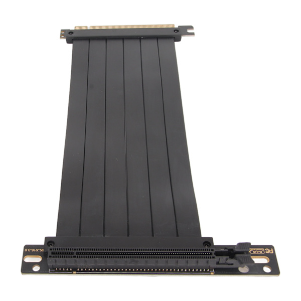 PCIE 3.0 X16 jatkokaapeli, nopea joustava 90 asteen jatkokortti, jatkokaapeli, grafiikkasuorittimen jatkokaapeli, musta, 30 cm / 11,8 tuumaa