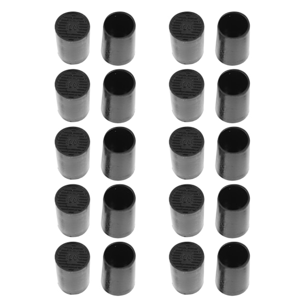 10 par högklackade spetsar Svarta CPU-polyuretanskor Reparationsersättningssatser Innerdiameter 11 mm