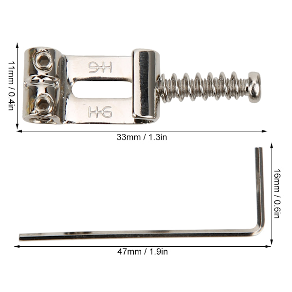 【NX】GAQ06 6PCS elgitarrsadel Koppar zinklegering sadel med rulldelar elgitarr