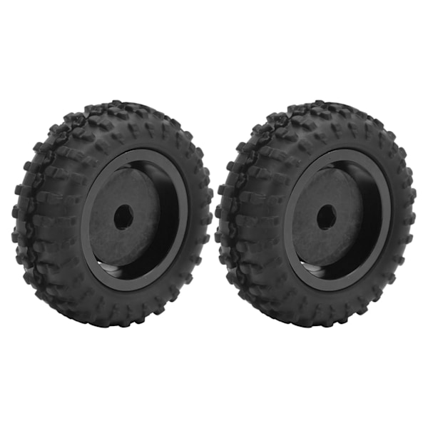 D12005 52mm RC auton renkaat Kumi Alumiiniseos Liukumattomat renkaat WPL D12 1/10 RC kuorma-autoon (musta BL)