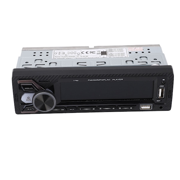 Bil MP3-radioafspiller Dobbelt Bluetooth-forbindelse 7 farvede lys Smart Voice Helper USB-opladning Bilstereo Receiver til bil