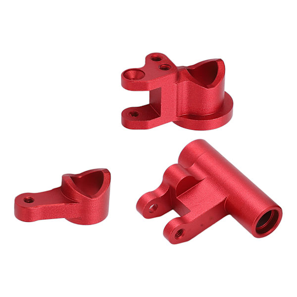 Styrkomponenter i aluminiumlegering RC Bil Oppgraderingsdeler Tilbehør for Losi Lasernut U4 1/10 RC Bil Rød
