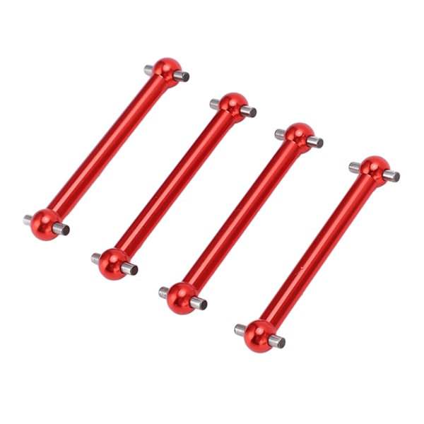 4 kpl RC Metal Dog Bone -vetoakseli Etu ja Taka Universal Dog Bone Tamiya TT02B 1/10 RC-autolle Parannusosat Punainen