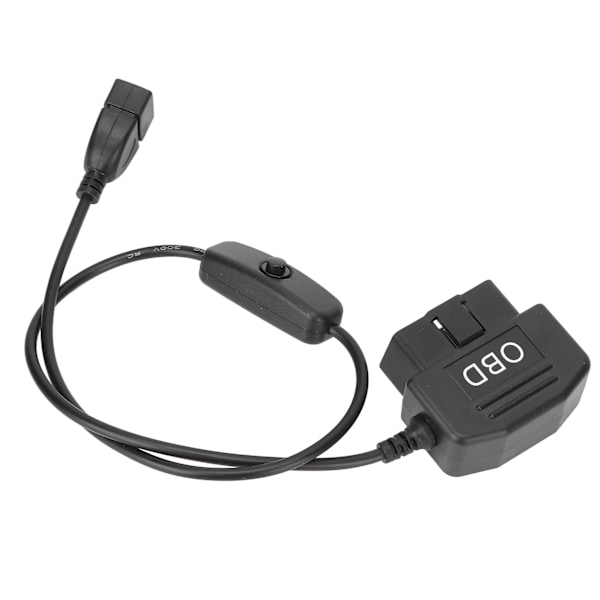 16-benet OBD2 hanstik USB-strømopladningskabel OBD-adapterkabel 48 cm oplader med universel stik
