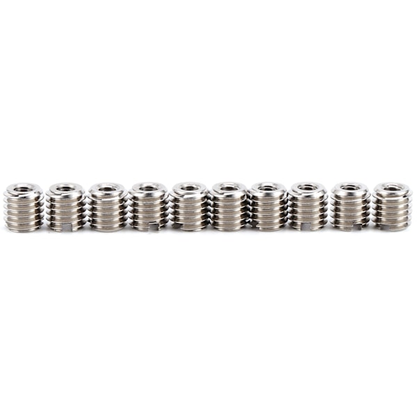 10 stk gjengeinnsatssett reduserende mutter 303 rustfritt stål hun M4x0,7 hann M8x1,25 0,3 tommer Lengde