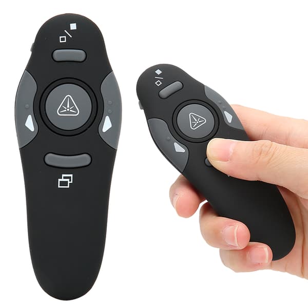 Röd Belysning Elektronisk Sida Vänd Penna Plug and Play 2.4G Trådlös Presentationskontroll