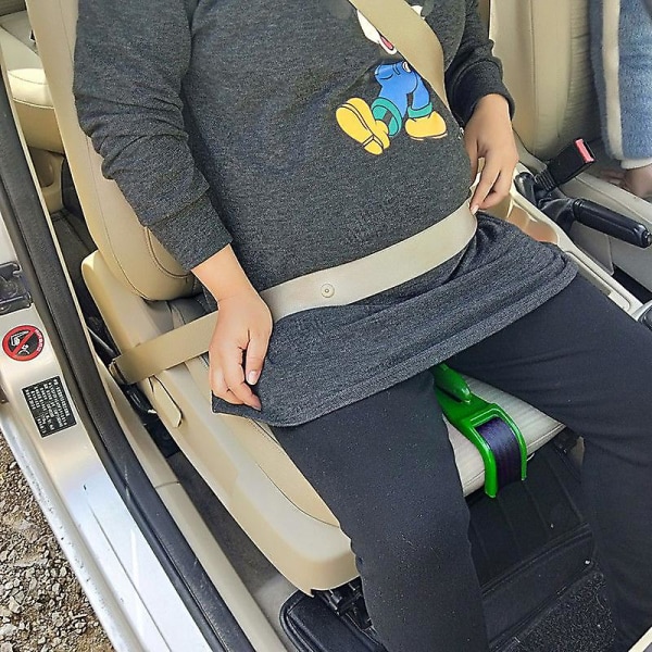 Justerer gravid sikkerhetsbelte bilbelte justerer Comfort Safety Kjørebelte for mage gravid kvinne Green
